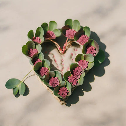 Apiloista tehdä sydämen muotoinen asetelma (AI)