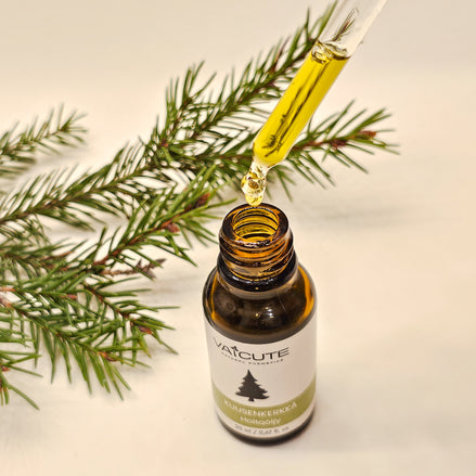 Yhteispakkaus: Kuusenkerkkä hoitoöljy (20 ml) ja Tyrni Käsi- & jalkavoide (50 g)