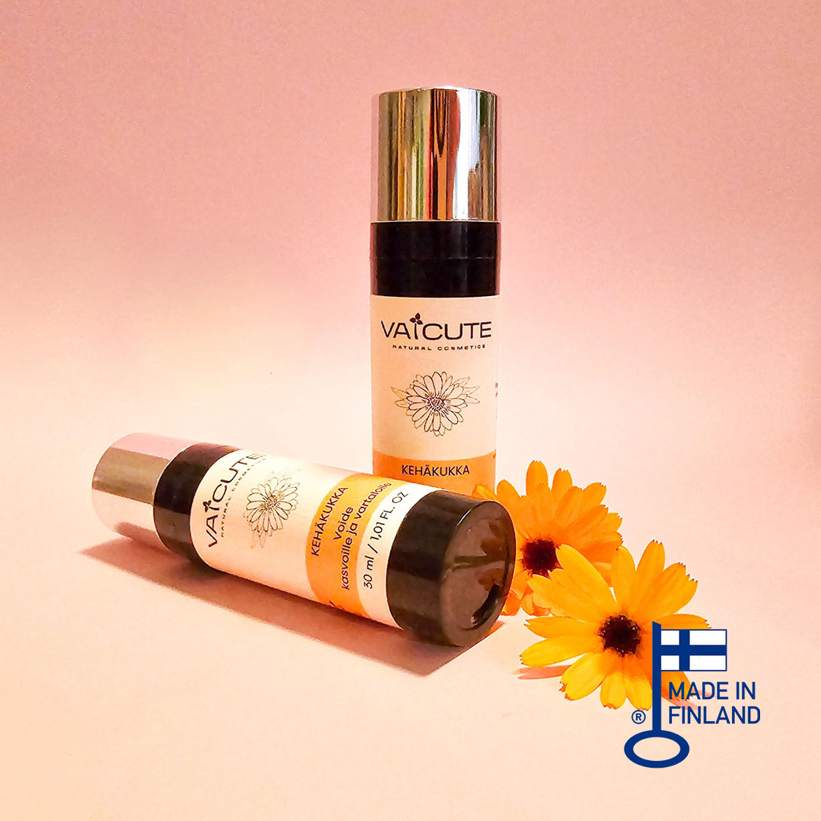 Vaicute Kehäkukka x 2 kpl, Kasvo- ja vartalovoide kuivalle iholle 30 ml